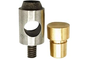 WedDecor 12mm Steel Hollow Hole Punch Kit - Heavy Duty Solid Steel - Multisized Tool Cutter for Leatherworking, Synthetic Gasket Rubber, Plastic - Universal Green Hand Press Machine Accessory