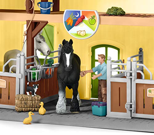 SCHLEICH 42485 Pferdestall Spielfigur, Mehrfarbig - 4
