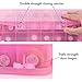 MAKARTT Universal Adjustable Nail Polish Holder Organizer 48 Bottles Pink