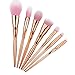 Tonsee® 7pcs/set Makeup Cosmetic Brushes Set Powder Foundation Eyeshadow Lip Brush Tool (Gold1)