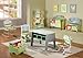 Fantasy Fields - Sunny Safari Animals themed Kids Storage Bench | Hand Crafted & Hand Painted Details | Child Friendly Water-based Paint