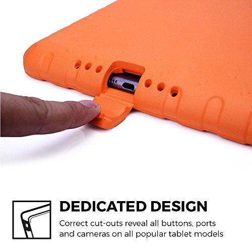 Cooper Cases(TM) Dynamo iPad Air 2 Hülle für Kinder in Orange + Frei Displayschutzfolie (Leicht, ungiftiger EVA-Schaum, haltbares Design, Extraschutz, Freier Stand) - 4