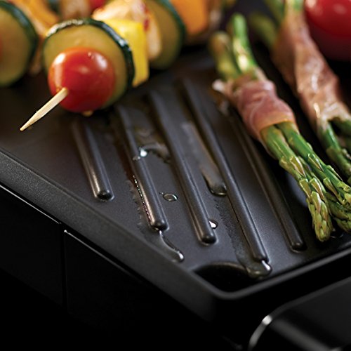 Russell Hobbs 22940-56 MaxiCook Teppan-Yaki Tischgrill, 55 x 27 cm große antihaftbeschichtete Grillplatte, 2200 W, schwarz - 3