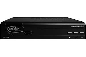 ELTA GERMANY Elta HD Digital Satelliten Sat Receiver HRS9090 (DVB-S / S2, HDMI, Full HD 1080p, SCART, USB 2.0, EPG, vorprogrammiert für Astra)