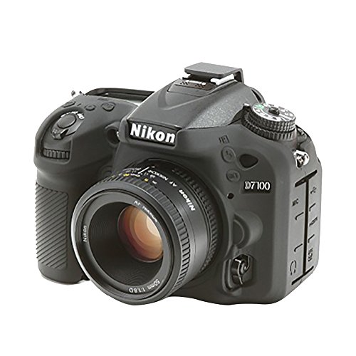 easyCover ECND7100 Coque en silicone pour Nikon D7100 Noir