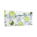4mm ESG Sicherheitsglas Herd Spritzschutz nach DIN EN 12350-1 mit sicheren, abgerundeten Kanten