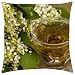 Produktbild lily of the valley and cup of tea - Throw Pillow Cover Case (18