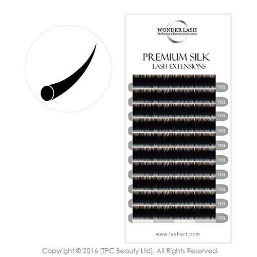 WonderLash® Premium Silk Individual Eyelash Extensions Semi Permanent Eye Lashes (0.20C 14mm)