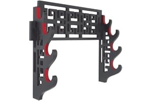 GOONSDS Épée Holder Support Mural Velvet Protect Épée De Samouraï Présentoir Épée Support Cintre pour Katana Wakizashi Et Standard Épées (4 Tier)