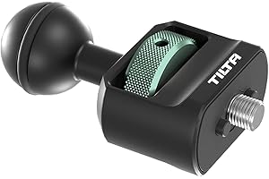 Tilta Przegub kulowy do mini ramienia przegubowego | Mocuje się do 1/4"-20 kompatybilny z pinami lokalizacji SmallHD | Opcje montażu obejmują Arri Rosette, Cold Shoe, Rod Mounts, GoPro i