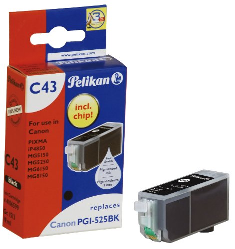 Pelikan Druckerpatrone C43 ersetzt Canon PGI-525PGBK, Schwarz (pigment)