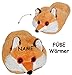Produktbild alles-meine.de GmbH XXL Pantoffel / Fußwärmer - für BEIDE Füße ZUSAMMEN - für ALLE GRÖSSEN & SUPERWARM -  Fuchs  - incl. Name - ohne Strom - für superwarme Füße - Tierhausschuh..