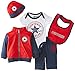 Converse Baby-Boys 5 PC Boxed Clothing Gift Set, Blue (Converse Navy), 9-12 Months