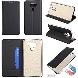 Funluna Funda LG G6, Carcasa Cartera Flip de Piel PU Libro Billetera con Función de Soporte y Ranuras de Tarjeta para LG G6