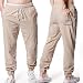 Produktbild Ronamick Herren Hose Männer Feste Leinen Elastische Weiche Beiläufige Lose Hosen Trainingshose Freizeithose Sporthose Jogginghose (Khaki, 2XL)