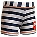 H2O Little Monster Sunsafe UPF40+ Boys and Babies Swim Shorts - Navy Stripe - 6/12 Months