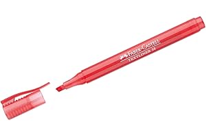 Faber-Castell 10007505 Textliner Surligneur Super fluorescent Rouge
