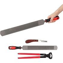 Pinza Per Zoccoli Cavalli - 35,5 Cm, Acciaio Al Carbonio | Con Custodia E Coltello Affilato