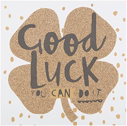 Hallmark 25488812 Good Luck Card "Blank Inside" - Medium [Old Model]