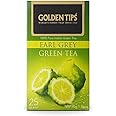 Golden Tips 100% Pure Indian Earl Grey Bergamot Flavoured Green Tea Bags Box (50gm- 25 Tea bags)