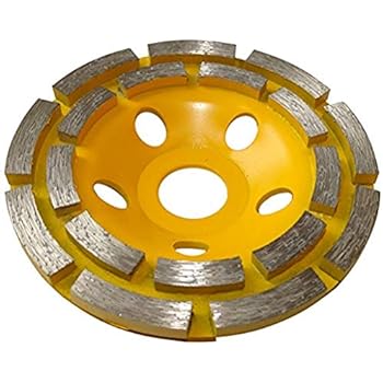 Mola Diamantata A Tazza Per Smerigliatrice 125 Mm (4,9") - Disco Per Taglio E Smerigliatura Di Marmo, Granito E Cemento