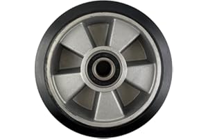 ‎OSWALD TRANSPORTGERÄTE Hubwagen Rad Gummi 200 x 50/60 mm für Achs-Ø 20 mm inkl. Kugellager - Ersatzrad