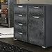 Produktbild Kommode Industrial Optik B 110 cm Jugendzimmer Schlafzimmer Büro Anrichte Schrank Sideboard Aufbewahrung Schubladen Mehrzwecksckrank