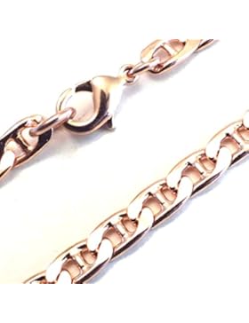 TENDENZE Panzerkette 18kt Rotgold Double 5mm, Halskette Goldkette Herren-Kette Damen Geschenk Schmuck ab Fabrik...