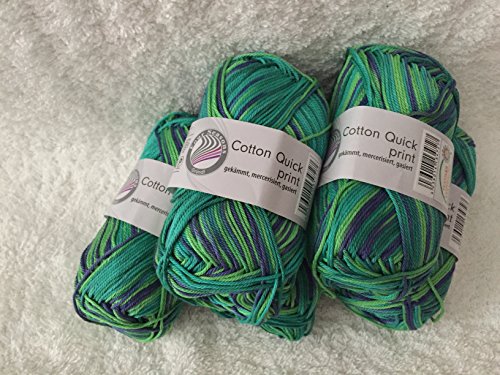 Cotton Quick Print /Gründl /100%Baumwolle/50g~125m/Häkeln -Stricken -Basteln/NEU - 2