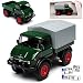 Produktbild Schuco Mercedes-Benz Unimog Pritsche mit Aufbau U406 Grün 1977 LKW Truck 1/64 Modell Auto