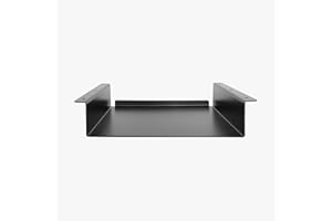 Natural Goods Berlin 1x Tischfach LADE Schreibtisch Ablage Schublade Unterkonstruktion Halterung hängend Organizer Materialschrank Aufbewahrungsbox Plattenunterbau Metall (300mm, Schwarz)
