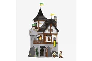 BlueBrixx Pro 107975 – Burg Bärenfels: Bergfried aus Klemmbausteinen mit 1178 Bauelementen. Kompatibel mit Anderen Klemmbausteinen. Lieferung in Originalverpackung.