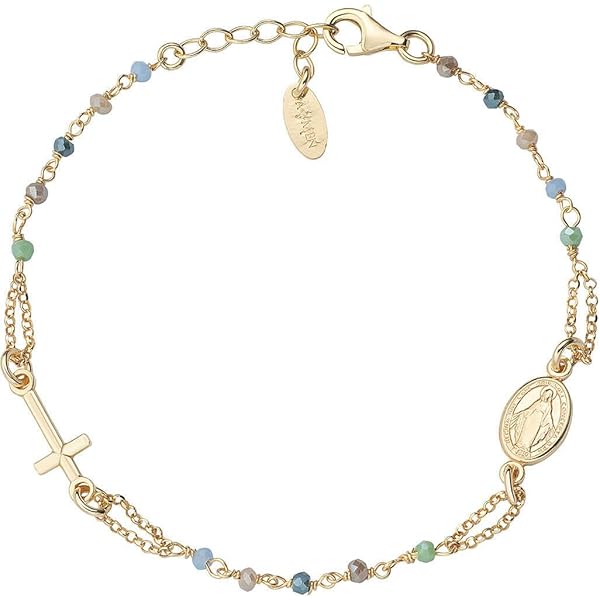 HOBBIESAY 42 Stks 7 Stijlen Steentjes Maagd Maria Charms Wonderbaarlijke Medaille Katholieke Hangers Sprankelende Religieuze Devotionele Accessoires voor Sieraden Maken DIY Rozenkrans Ketting Armband