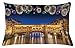 Produktbild WEERQ Landscape Pillow case Night Panoramic View Vecchio Bridge Florence Italy Colorful Fireworks 30 X 20 inches