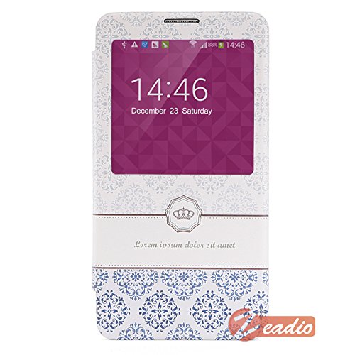 Preisvergleich Produktbild Zeadio® Elegant intelligente S-View Flip Tasche Hülle Etui Case Cover Batterieabdeckung für Samsung Galaxy Note 3 III N9000 N9005 - T24