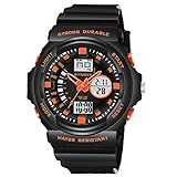 YEARNLY Jungen Uhren Mädchen Uhren Kinder Armbanduhr Jungen Digital Analog Wasserdicht Sports Uhren für Jungen und Mädchen Digital Uhr Sports Uhren