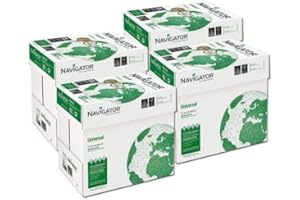 The Navigator Company - Papel De Oficina Universal, Tamaño A4, 80 G, 20 Paquetes De 500 Hojas