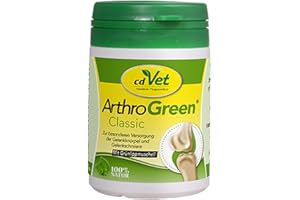cdVet Naturprodukte GmbH ArthroGreen Classic 25g - complément Alimentaire Naturel et Efficace pour Soutenir Les articulations des Chiens et des Chats avec des vitamines et des minéraux