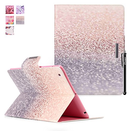 iPad 2 iPad 3 iPad 4 Hülle, iPad 2 iPad 3 iPad 4 Cover, Deenor Colorful Classic Design PU Leder Stand schutzhülle hülle für Apple iPad 2 iPad 3 iPad 4. Quicksand