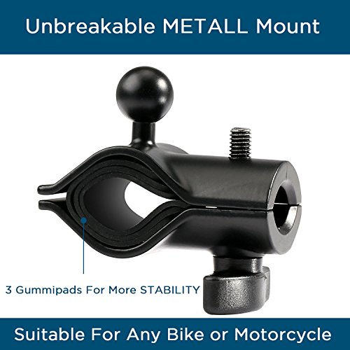 ipow Fahrrad Handyhalter, Stark Metall Fahrradhalterung fÃ¼r alle Smartphone und Fahrrad & Motorradlenker, geeignet fÃ¼r Handy & Navi wie iPhone X/8/7plus/6s/6 plus/SE, samsung, LG,usw.