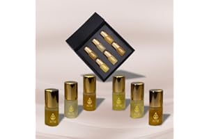 OUD RENAD - Oud & Floral Collection | Niche Fragrance Oil for Men and Women | Attar Oil | Arabic Roll-on Scent | Gift Sets | Premium Unisex Fragrance 12ml (2ml pack of 6)