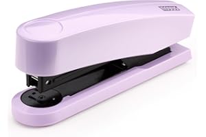NOVUS B2 Color ID 2.0 Stapler (25 Sheets Stapling Capacity, Top Loading Mechanism, Metal Device with Plastic Sheath, Includes 200 Staples) Pretty Lilac