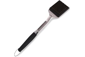Grillstream Barbecue Cleaning Brush, Brass Bristles & Easy-Grip Handle, Tough & Durable Grill Tool