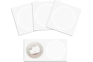 BEELOOOM Lot de 50 autocollants NFC Ntag216 NFC Ntag216 Tag NFC 216 cartes NFC 13,56 MHz NFC Tag autocollants 888 octets de mémoire