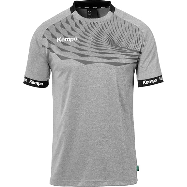 Kempa Herren Speed T-Shirt – Handball-WM Design, Bunter Brustprint, 100% Baumwolle
