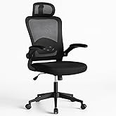 T-LOVENDO.ES Silla de Oficina Ergonómica, de Escritorio, Ejecutiva, Giratoria con Ruedas, de Juegos de Malla Transpirable, co