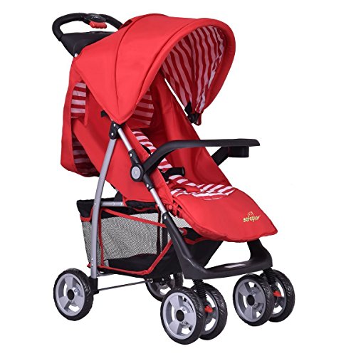 Safeplus Kinderwagen Buggy Sportwagen Reisebuggy Spazierwagen Kinderbuggy Babywagen klappbar Farbwahl