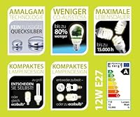 Ecobulb 4491501 Energiesparlampe 12 W E2...