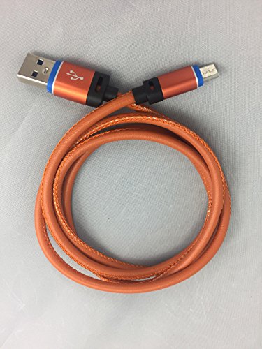 Elephone S7 / S7 mini – HQ Micro USB 2.0 Ladekabel und robuste Steckverbindung aus Aluminium – Micro1 1m Orange - 2