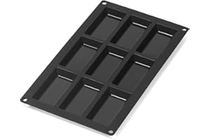 Lékué Moule Financiers 9 Cavités Noir Gourmet